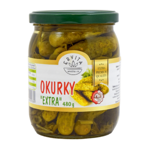 Okurky sterilované ERVITA 480 g Ervita