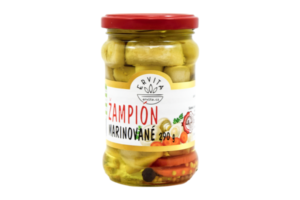 Žampióny marinované 290 g Ervita 1 Žampióny marinované 290 g Ervita 1
