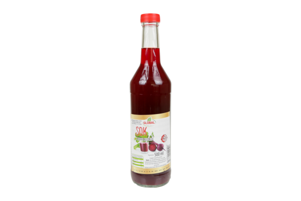 Šťáva z červené řepy kvašená slaná 500 ml Ervita